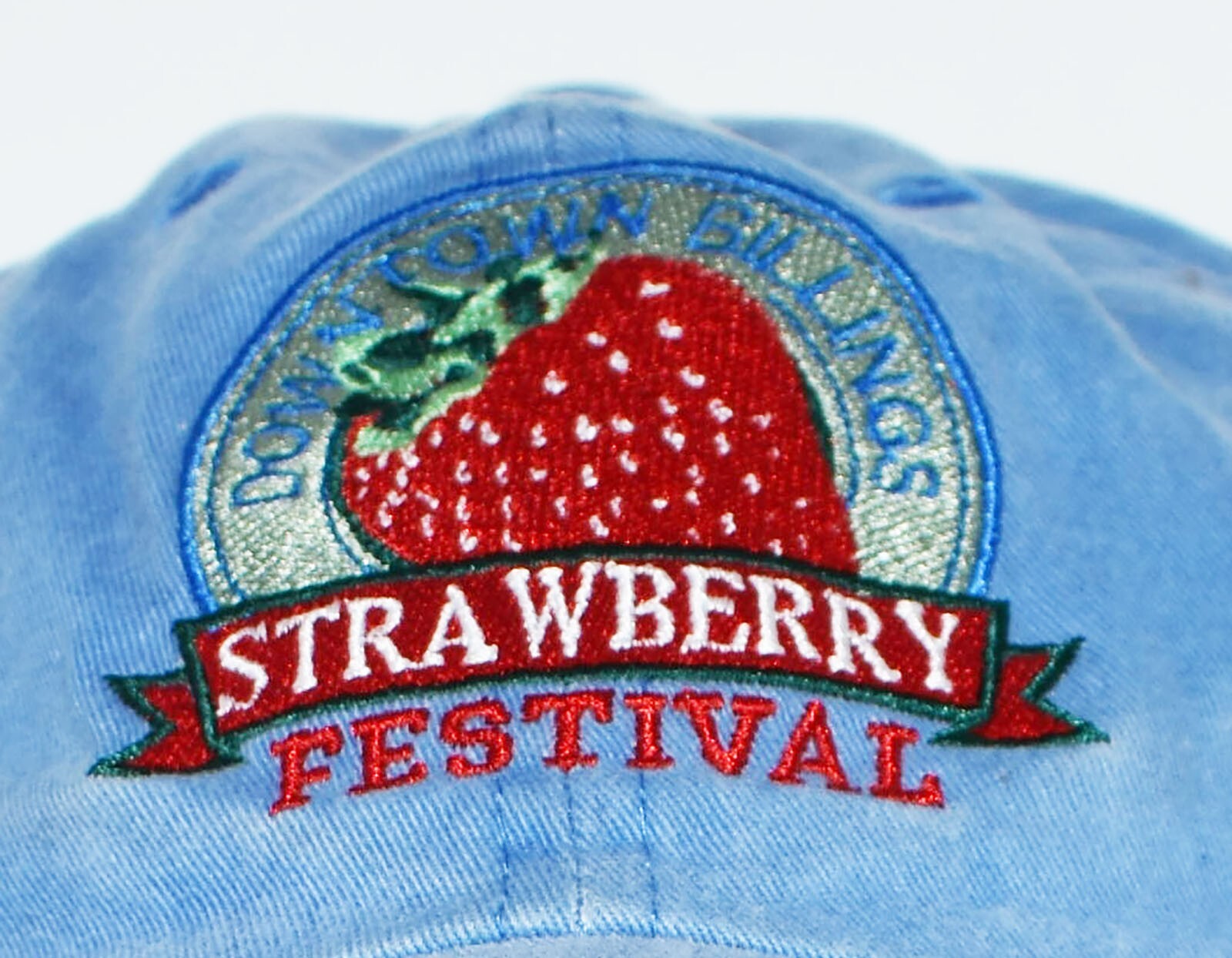 Downtown Billings Montana Strawberry Festival Blue Ad… Gem