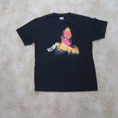 DGK Short sleeve T shirt Men s Large Black Bird Money Skateboarding Streetwear