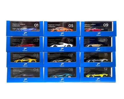 PosterCars 1:64 Hypercar League Collection Set 12Pcs Diecast Model