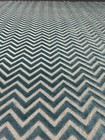 Kravet Clarke & Clarke Prisma Teal Fabric Modern Zigzag Raised Velvet 24”x 55”L