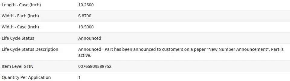 Filtro de aceite tipo OEM WIX para RAM 700 2015-2017 L4-1,6 L Foto 4 de 4