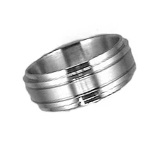 CEM Ring Size 64 Men's Women's Unisex Jewelry Steel Silver Coloured 4-104968-001