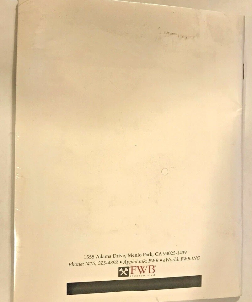 VINTAGE SOFTWARE FWB HARD DISK TOOLKIT FOR MACINTOSH - NEW SEALED RM4-BIN21 - Image 3 of 3