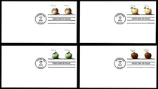 USA, SCOTT # 4727-4730, BLANK SET OF 4 FDC COVERS - VARIOUS TYPES OF APPLES 2013