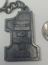 Vintage "Visa" Keychain #1 Around The World