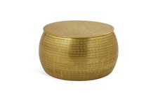 Sona Coffee Storage Table Brass Modern Living Room Furniture Side Table