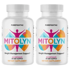 Mitolyn Advanced Weight Loss Support for Metabolism & Energy - 2 Bottles