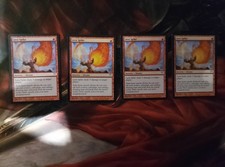mtg Lava spike x4 Light Play