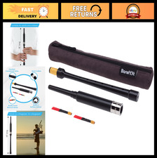 Full Size Bagpipe Practice Chanter 18" with Engraved Ferrule  Black Case, 2 Ree