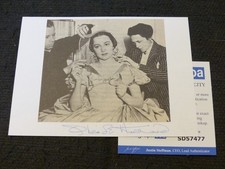 OLIVIA DE HAVILLAND signed autograph signed on 10x15 cm index card ACOA COA