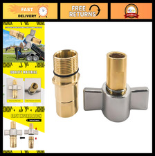 Heavy Duty 1-1/4" NPT Hydraulic Quick Disconnect Coupling Set, Brass Coupler N