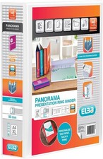 Image of Elba A4 4 D-Ring Binder, 50mm capacity, 70mm spine, Presentation Folder with Cu