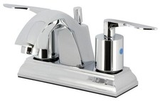 Kingston Brass FSC464.SVL Serena 1.2 GPM Centerset Bathroom - Chrome