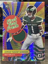 2022 Donruss Optic Ahmad “SAUCE” Gardner First Year Fresh New York Jets #FYF-AG