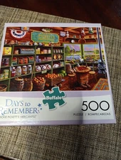 Buffalo Games "RICKIE PICKETT'S MERCANTILE" 500 Pc Puzzle 21.25" x 15" Complete 