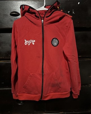 Glo gang Red hoodie Sサイズ 貴重 Red Glo Gang Full Zip-Up Hoodie Size MEDIUM PRE OWNED | eBay