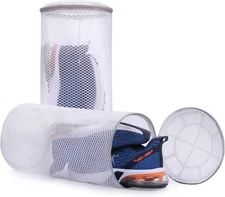 🧺 2-Pack Honeycomb Mesh Shoe Laundry Bags 8"x8"x15" – Sneaker Washing Bag
