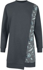 RED by EMP Damen graues Sweatshirt-Kleid mit ...