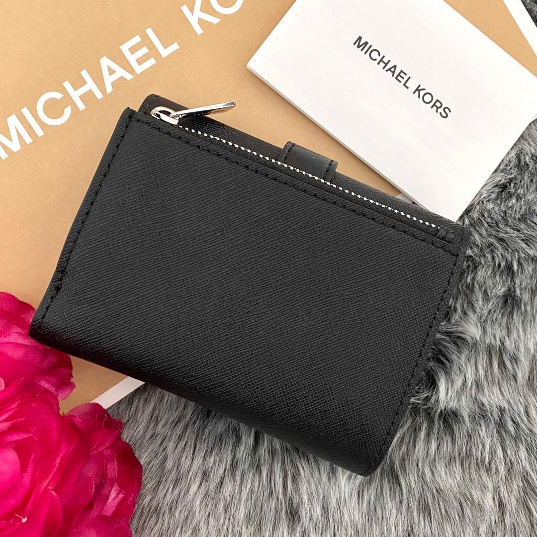 Michael Kors Men’s Tri-Fold Wallet 9x11.5cm Leather Black New w/ Coin Case thumbnail 3