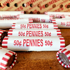 🔥 BANK SEALED Penny Rolls – 3 Full Rolls (150 Pennies) UNSEARCHED Estate Find‼️