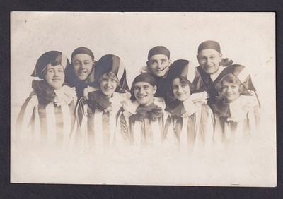 Wales Denbighshire Flint RHYL Pierrots RPPC von J Harding aus Rhyl Echtfoto