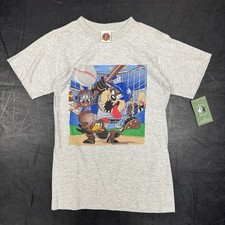 Vintage 1997 Looney Tunes Taz Single Stitch Baseball T Shirt Sz Small