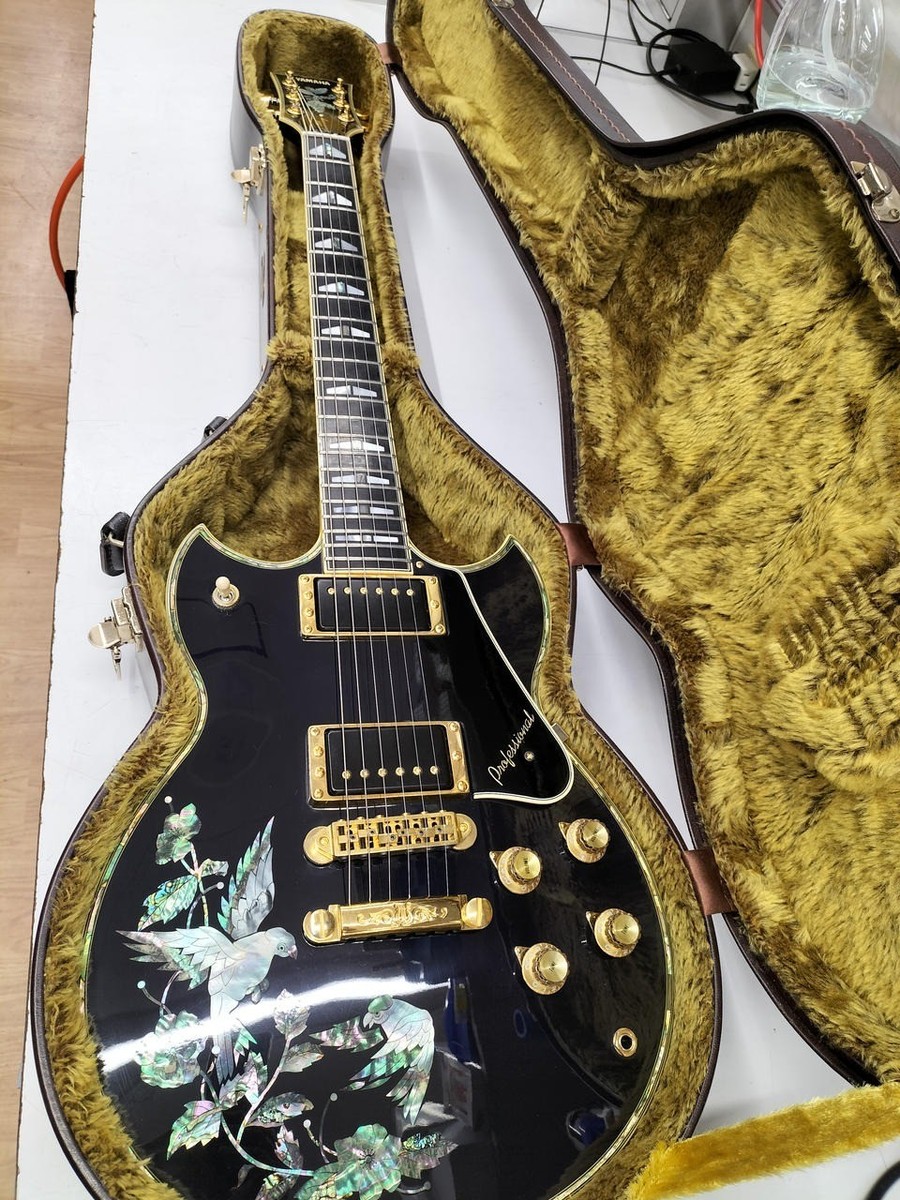 YAMAHA SG-25S 25th Anniversary Model Abalone Flower Gold Hardware