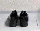 GUESS Men's Black Leather Loafer Dress Shoes Square Toe Metal Trim — photo 2