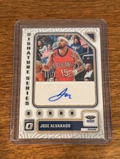 Jose Alvardo 2024 Donruss Signature Series Optic Autograph New York Knicks  