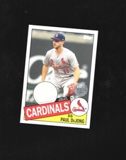 2020 Topps #85TR-PD Paul DeJong 1985 Topps Baseball 35th Anniversary Relics