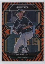 2022 Panini Prizm Draft Picks Tiger Stripes Prizm 66/99 Will Rudy #PDP162 0e4z