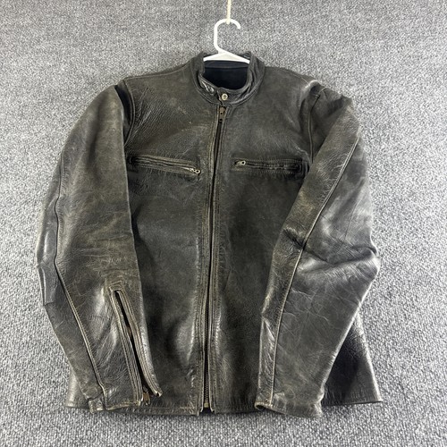 The Real McCoy's, VINTAGE The Real McCoys BUCO J-100 Leather Jacket Mens 40 Black Motorcycle 50s