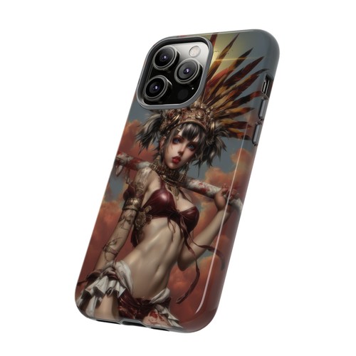 Phone Ink - Cover Case for iPhone Galaxy Pixel - Ancient Aztec Girl Headdress - Picture 87 of 261