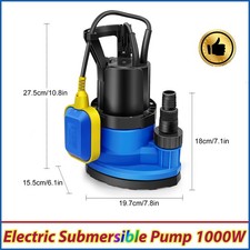 1000W Submersible Water Pump Electric for Clean or Dirty Water with Float Switch