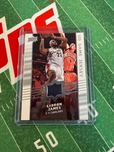 2008 Upper Deck LEBRON JAMES jersey patch GAME USED #GA-LJ Cavs