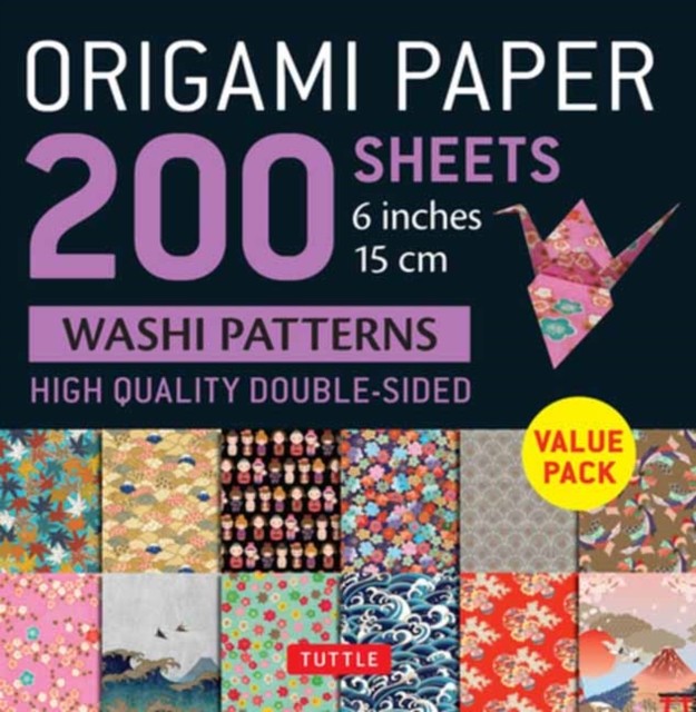 Origami Paper 200 sheets Washi Patterns 6"" (15 cm) (Notebook / blank book)