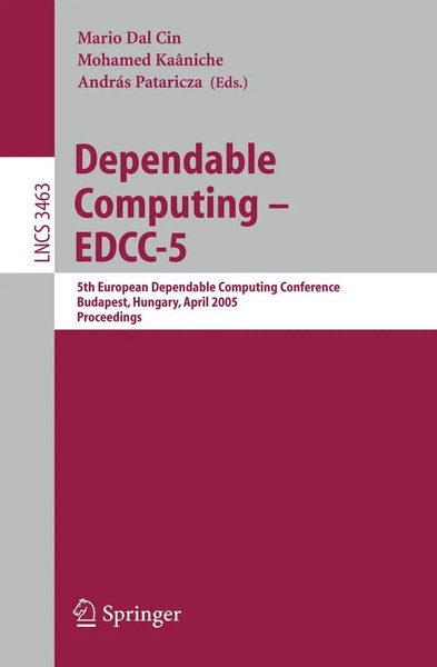 Dependable Computing - Edcc 2005 Mario Dal Cin (U. A.) Taschenbuch Englisch 2005-image