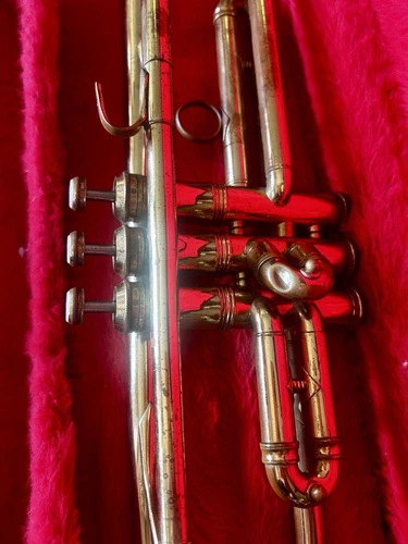 Vintage 1947 Frank Holton Model 48  Trumpet, With Case