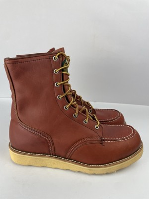 Red Wing Irish Setter 879 Moc Toe Brown Leather Boots Men's Size 9