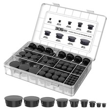 305pcs Plastic Plug For Round Holes 9 Sizes Nylon Plastic Hole Plugs 15 14 5