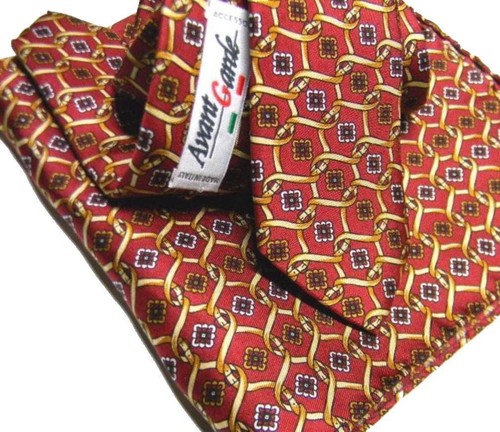 Bordeaux Krawatte Slim Seidenprint Handmade In Italien Seidenhaut Krawatte - Picture 3 of 7