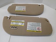 2007-2014 Ford Expedition Navigator Tan Sun Visors Pair Homelink Oem