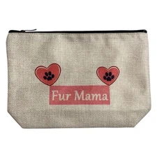 Canvas New Travel Accessories Makeup Bag Pouch Fur Mama Pet Lover Classic