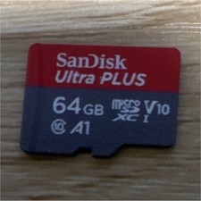 SanDisk Ultra PLUS 64GB microSDXC A1 V10 Class 10 High Capacity High Speed Card