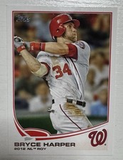 BRYCE HARPER ROOKIE Baseball AL ROY 2012 Card Nationals PHILADELPHIA PHILLIES!. rookie card picture