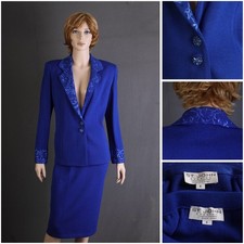 St. John EVENING Knit 2 pc. Suit, JACKET SKIRT, SIZE 6, NEW w/OUT TAGS, CHIC