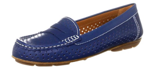 Geox D Cloridie A - Mocassini Donna In Pelle Con Suola In Gomma, Traspiranti E Comodi Per Tutto Il Giorno
