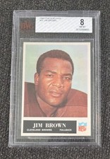 1965 Philadelphia Football Jim Brown #31 BVG 8 NM-MT Cleveland Browns HOF 🏈