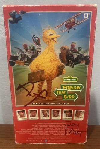 Sesame Street Follow That Bird VHS 1985 Jim Henson Big Bird Classic Slipcover