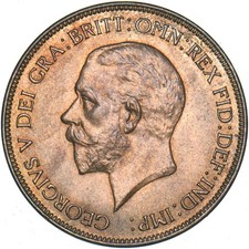 1931 Penny - George V British Bronze Coin - Superb